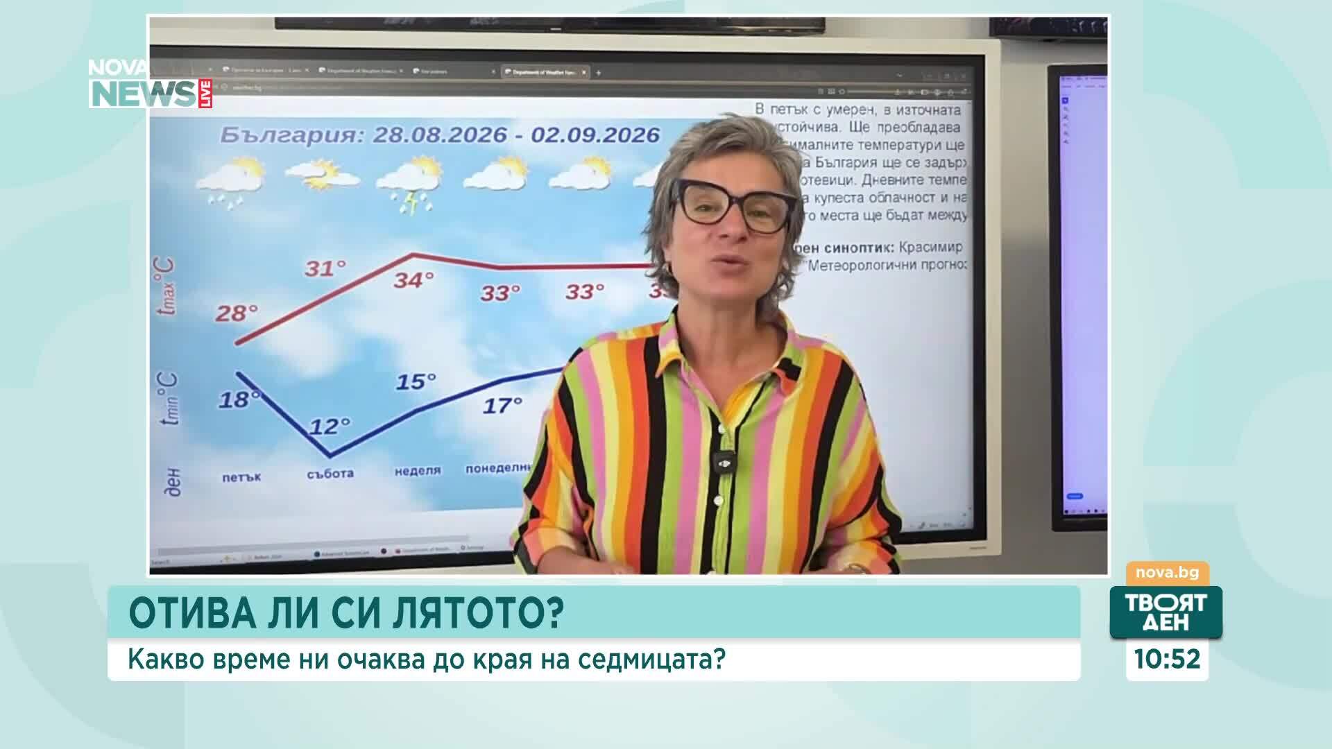 Утре ни очаква разхлаждане
