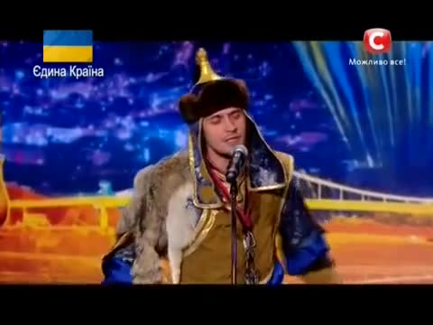 Талант с невероятно изпълнение гърлово пеене - Украйна има талант [22.03.14]