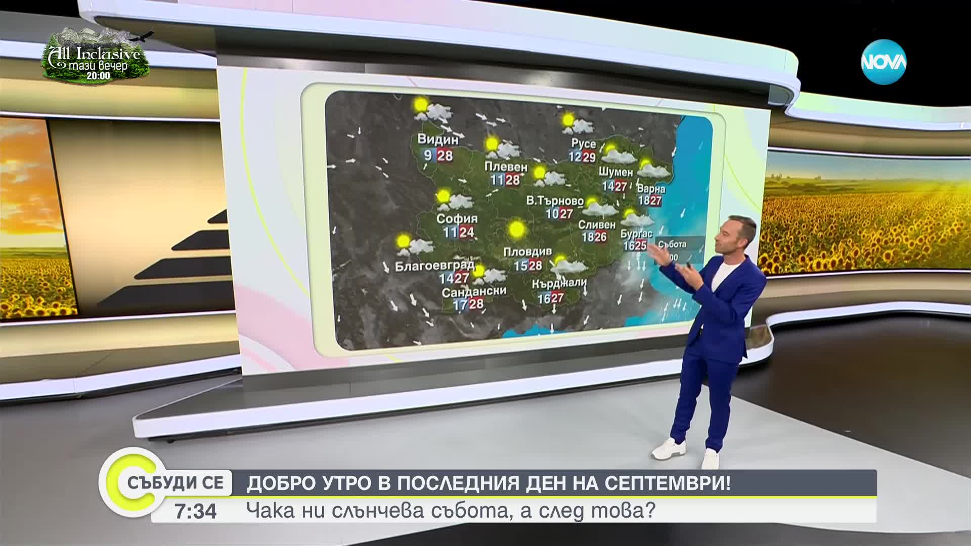 Прогноза за времето (30.09.2023 - сутрешна)