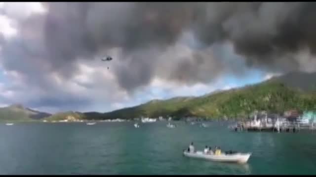 Пожар опустоши курортен остров в Карибите