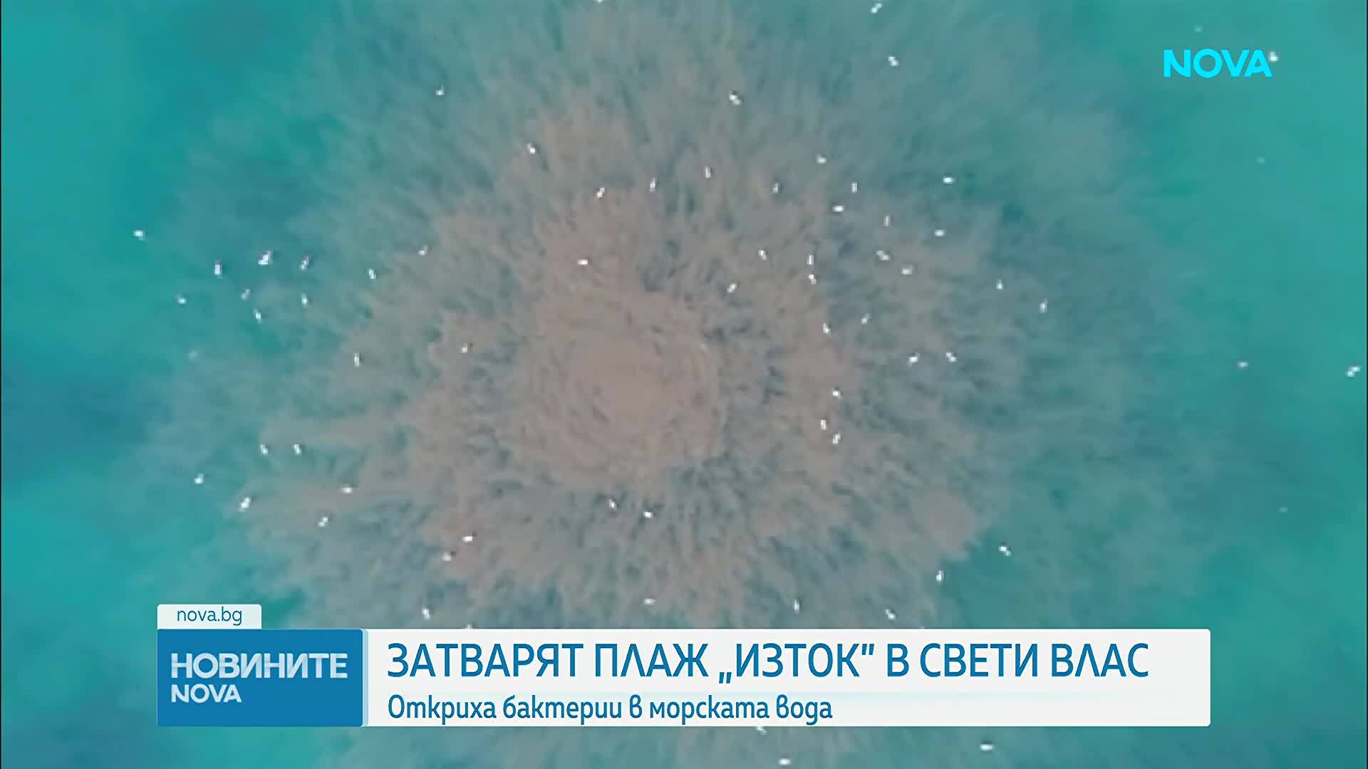 Водата на плаж „Изток” в Свети Влас е опасна за здравето, затварят го