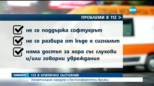 Системата за спешни повиквания 112 - в критично състояние