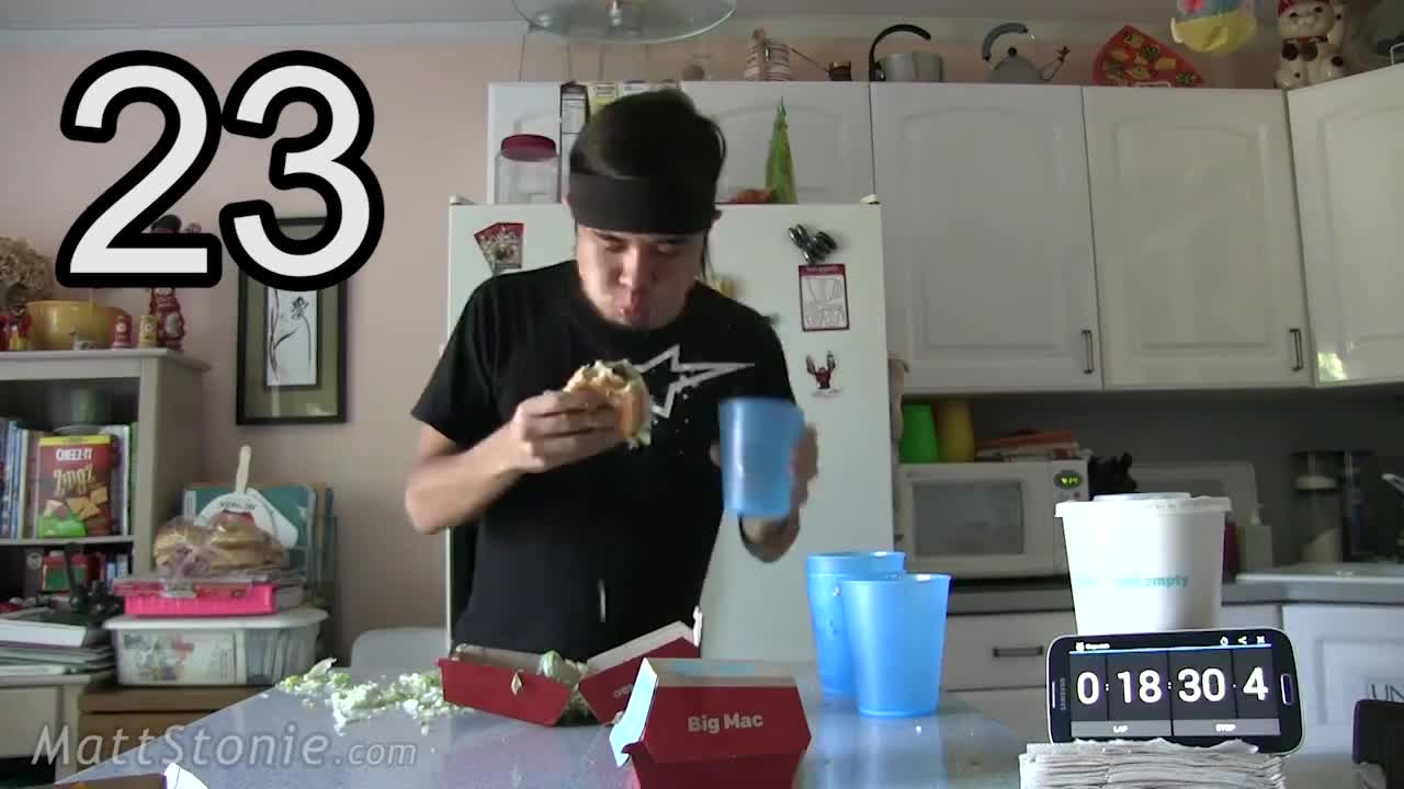 Изяждане на 25 Big Mac - Световен рекорд