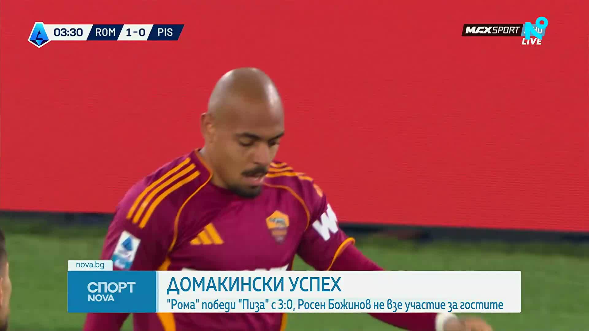 Рома - Пиза 3:0 /репортаж/