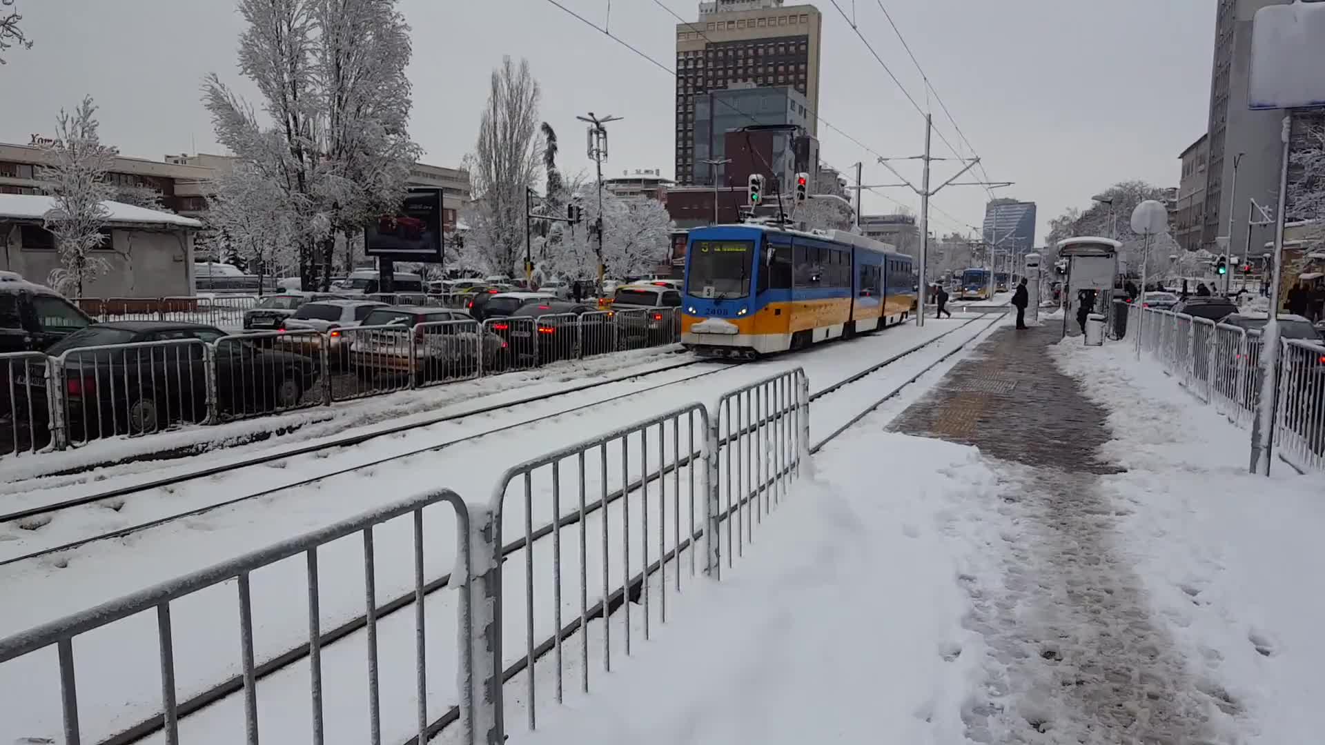 Опашка от трамваи в час пик