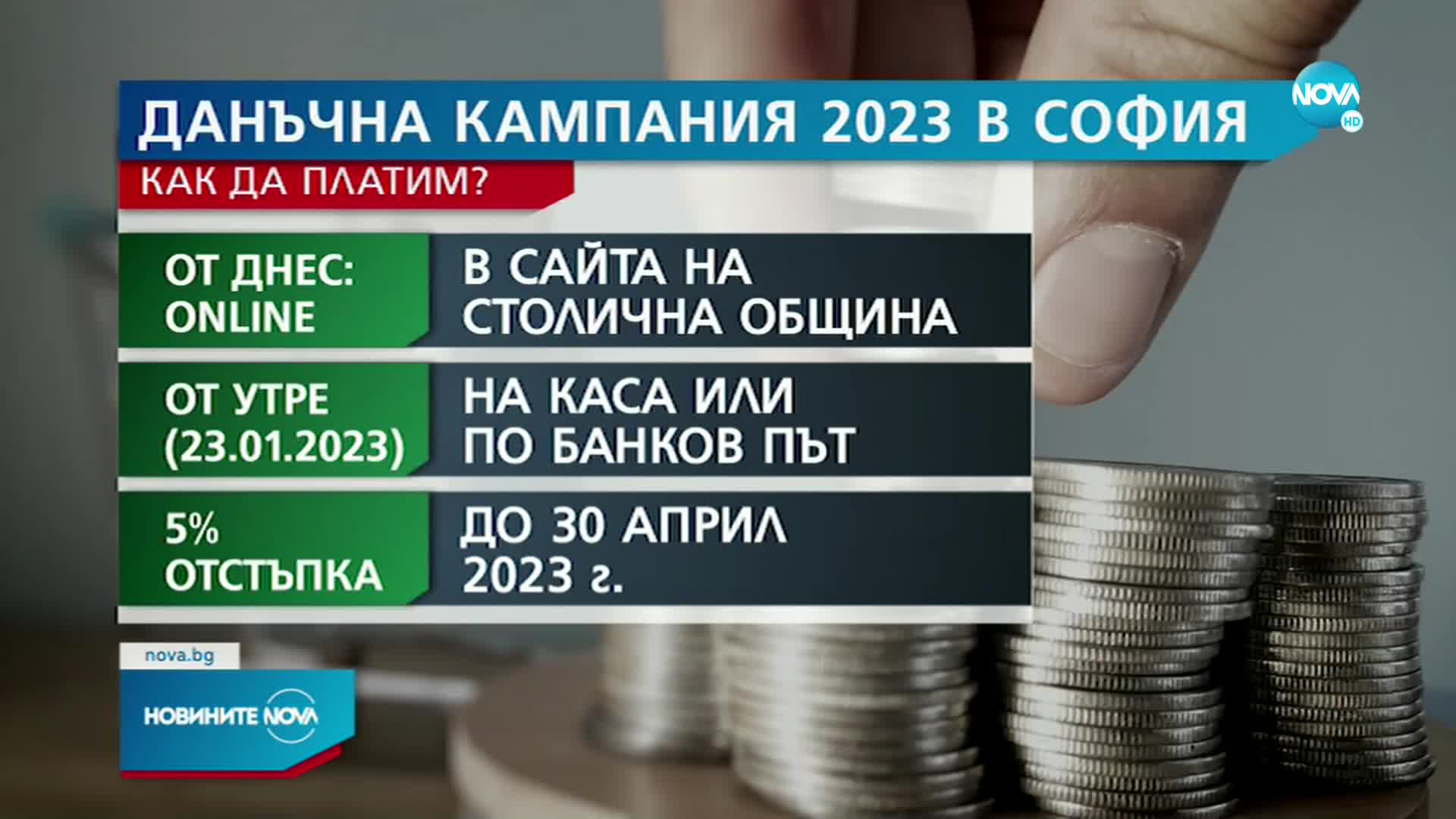Старт на данъчната кампания за 2023 г. в София