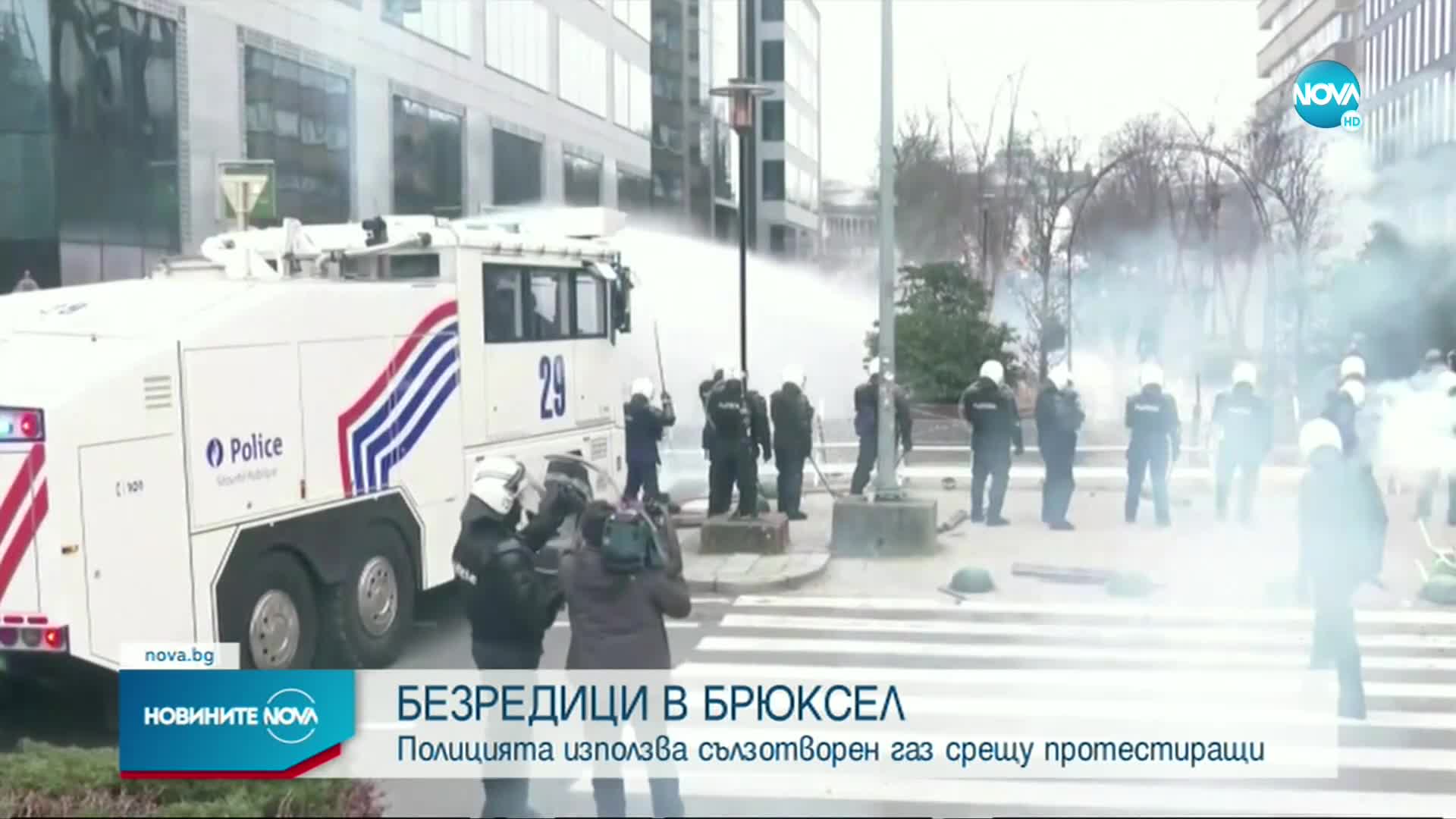 Десетки хиляди на протест срещу мерките в Брюксел