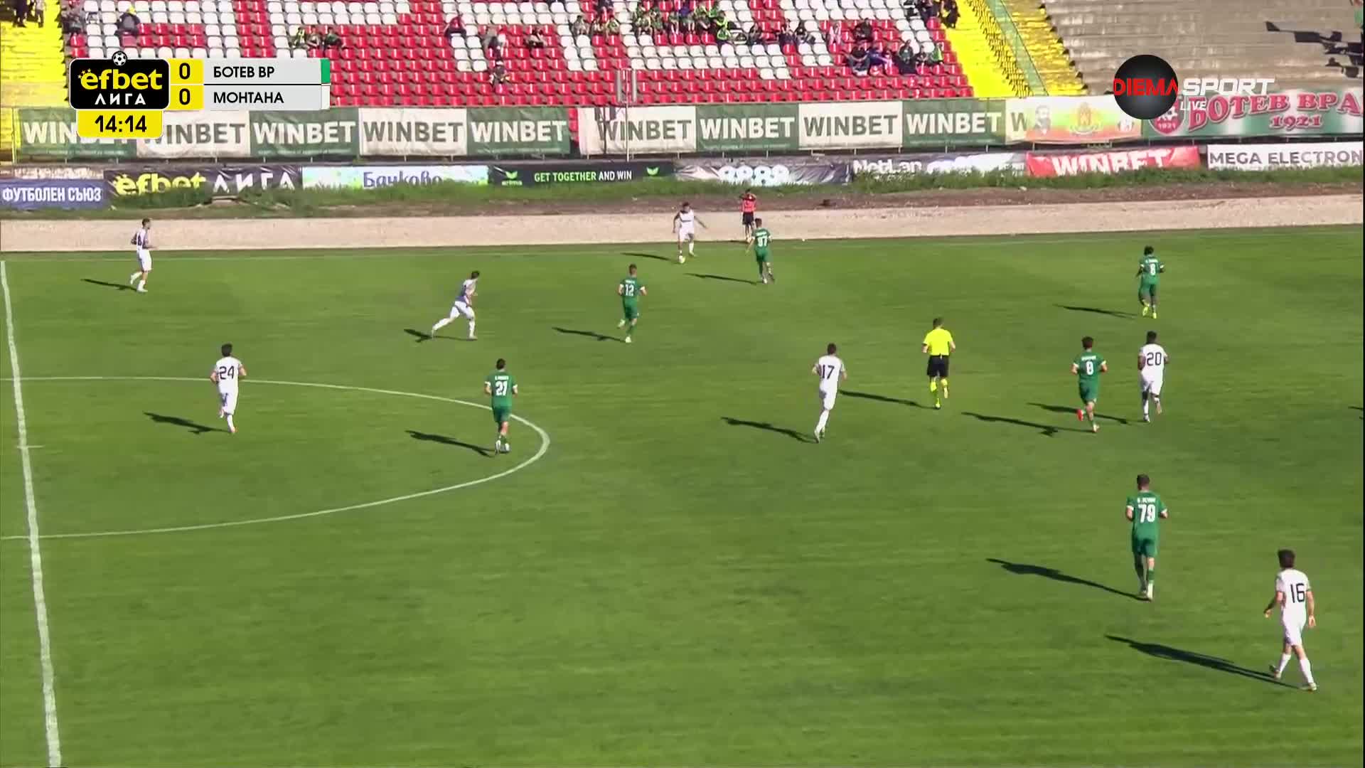 Ботев Враца – Монтана 0:0 /първо полувреме/