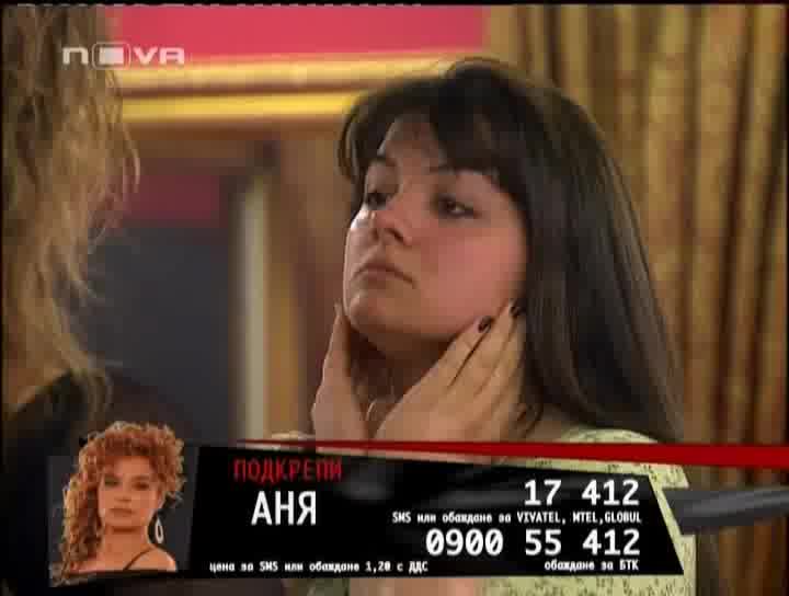 Vip Brother 21/04/09 Аня Пенчева vs Ивайла 2/3
