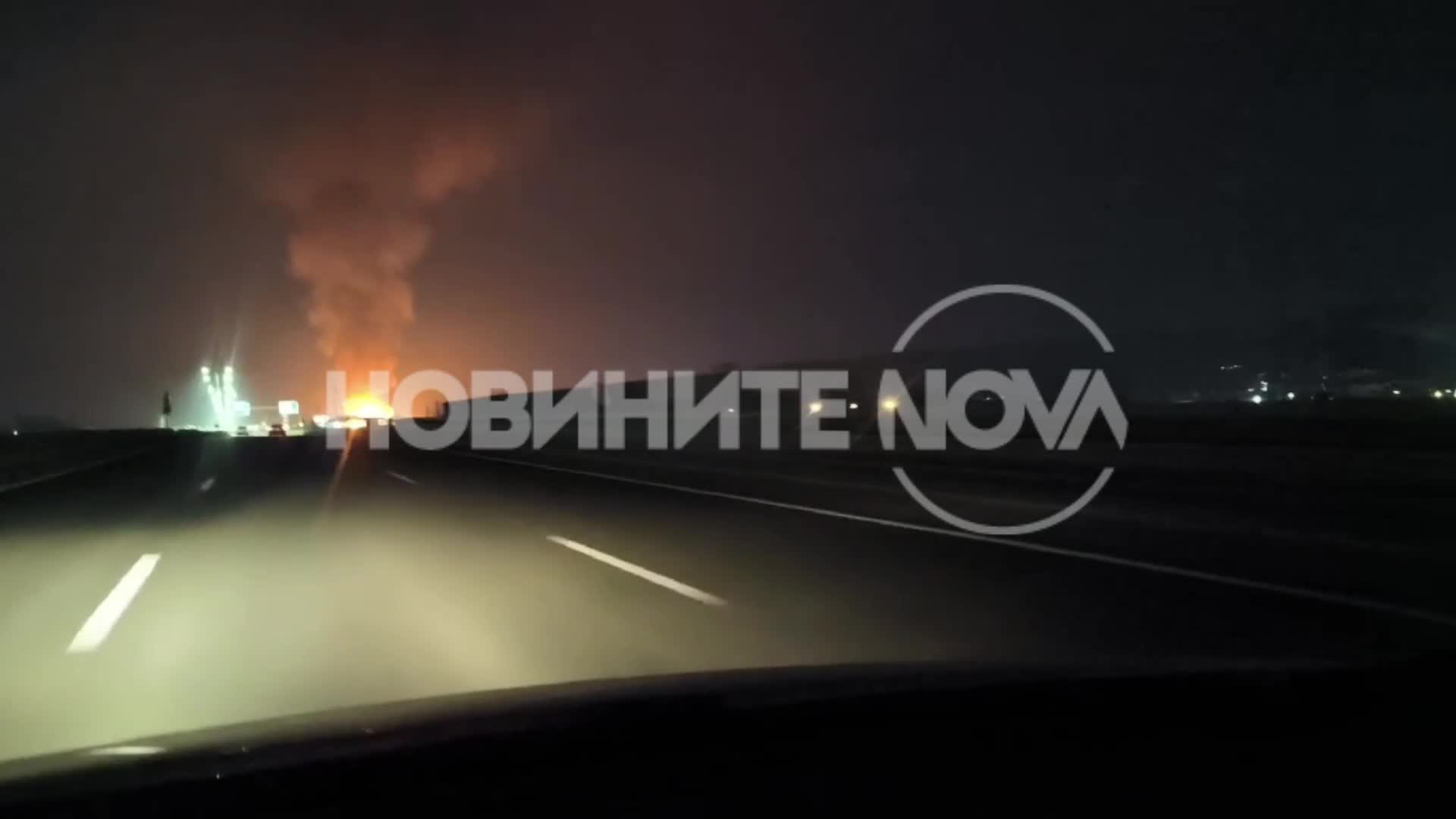 Голям пожар пламна между кварталите „Требич” и „Илиянци”