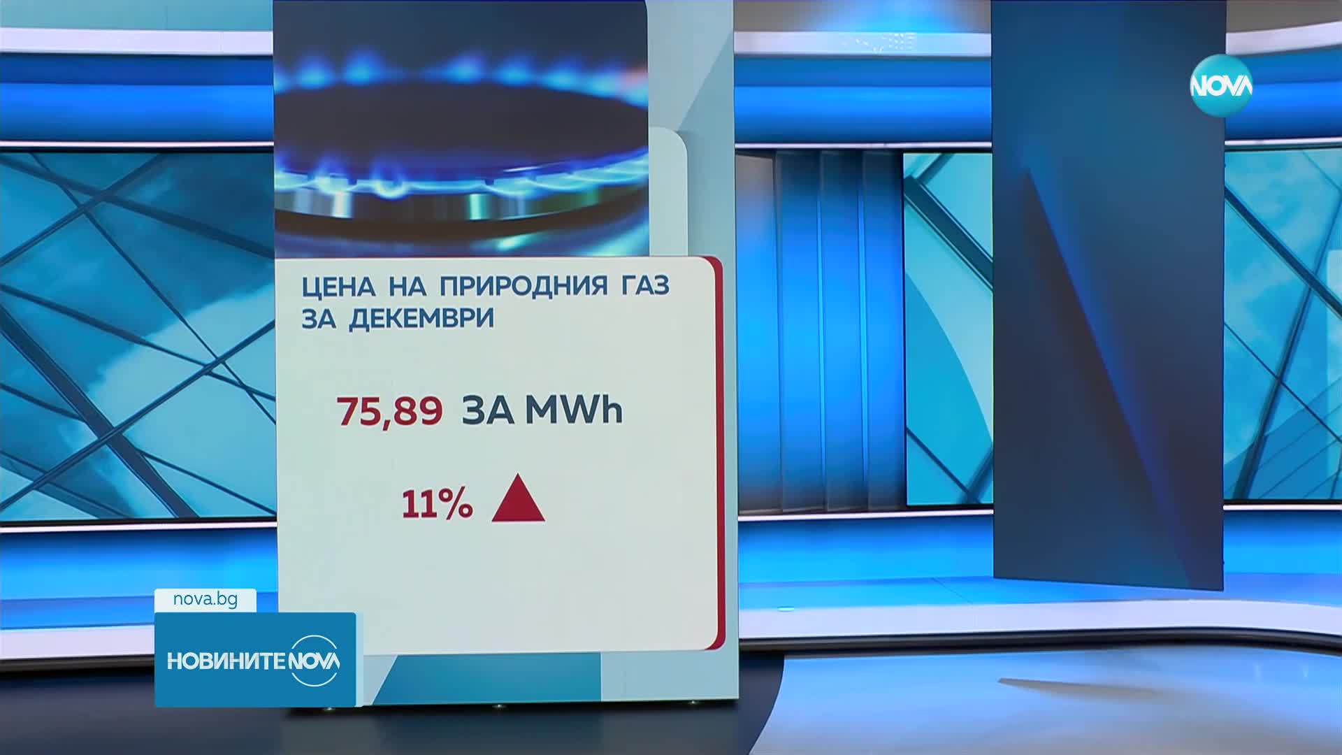 КЕВР реши: По-висока цена на природния газ през декември