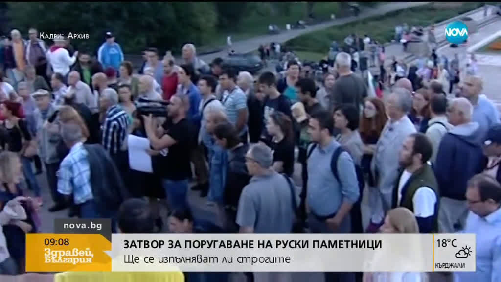 Затвор за поругаване на руски паметници у нас