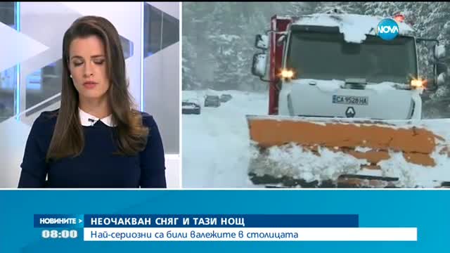 Снежната покривка в София достигна 14 сантиметра
