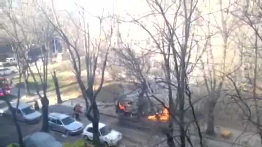 Пожар в столичен квартал ж.к. "Лагера"
