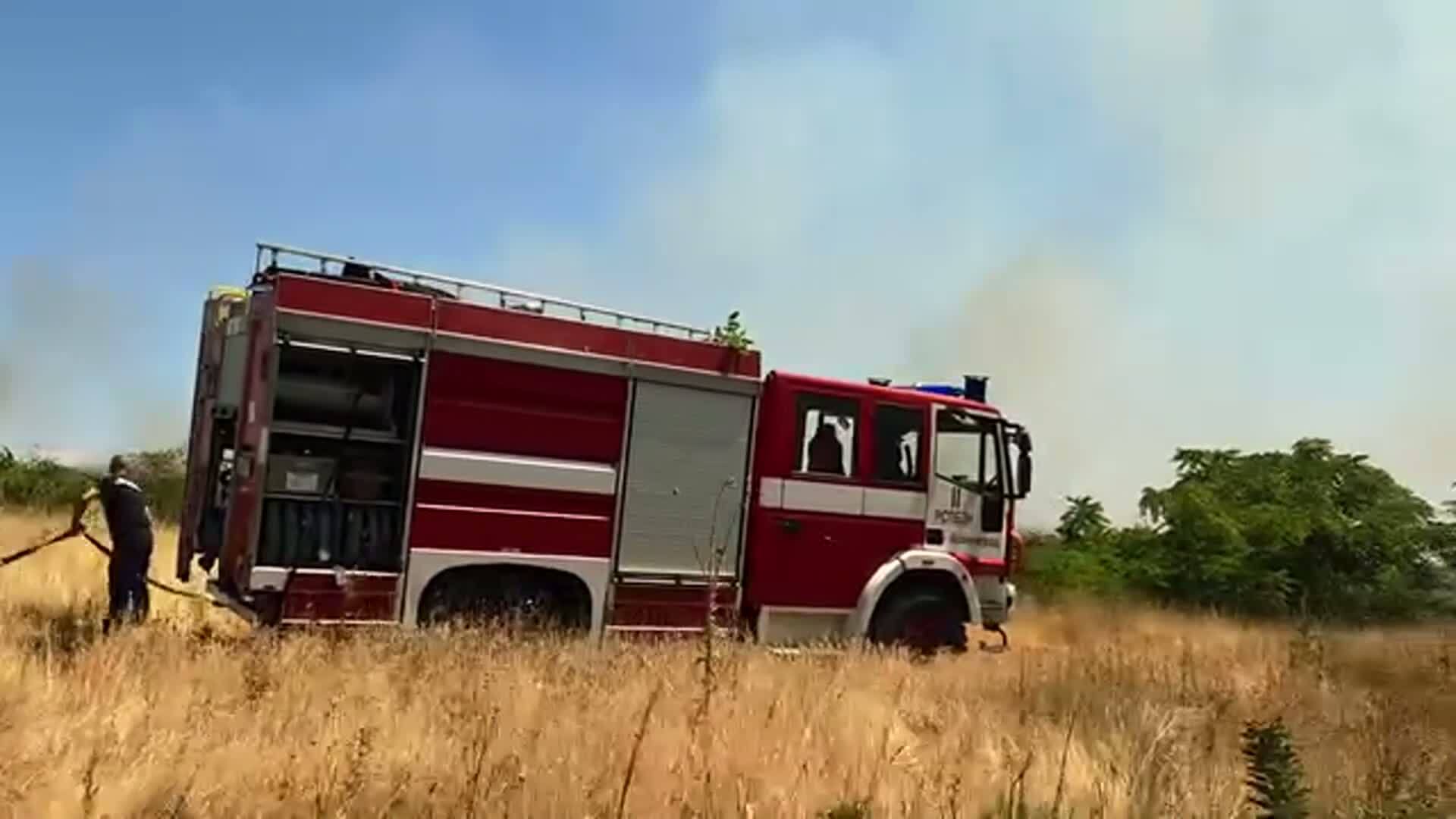 Пожар затвори пътя Асеновград-Кърджали