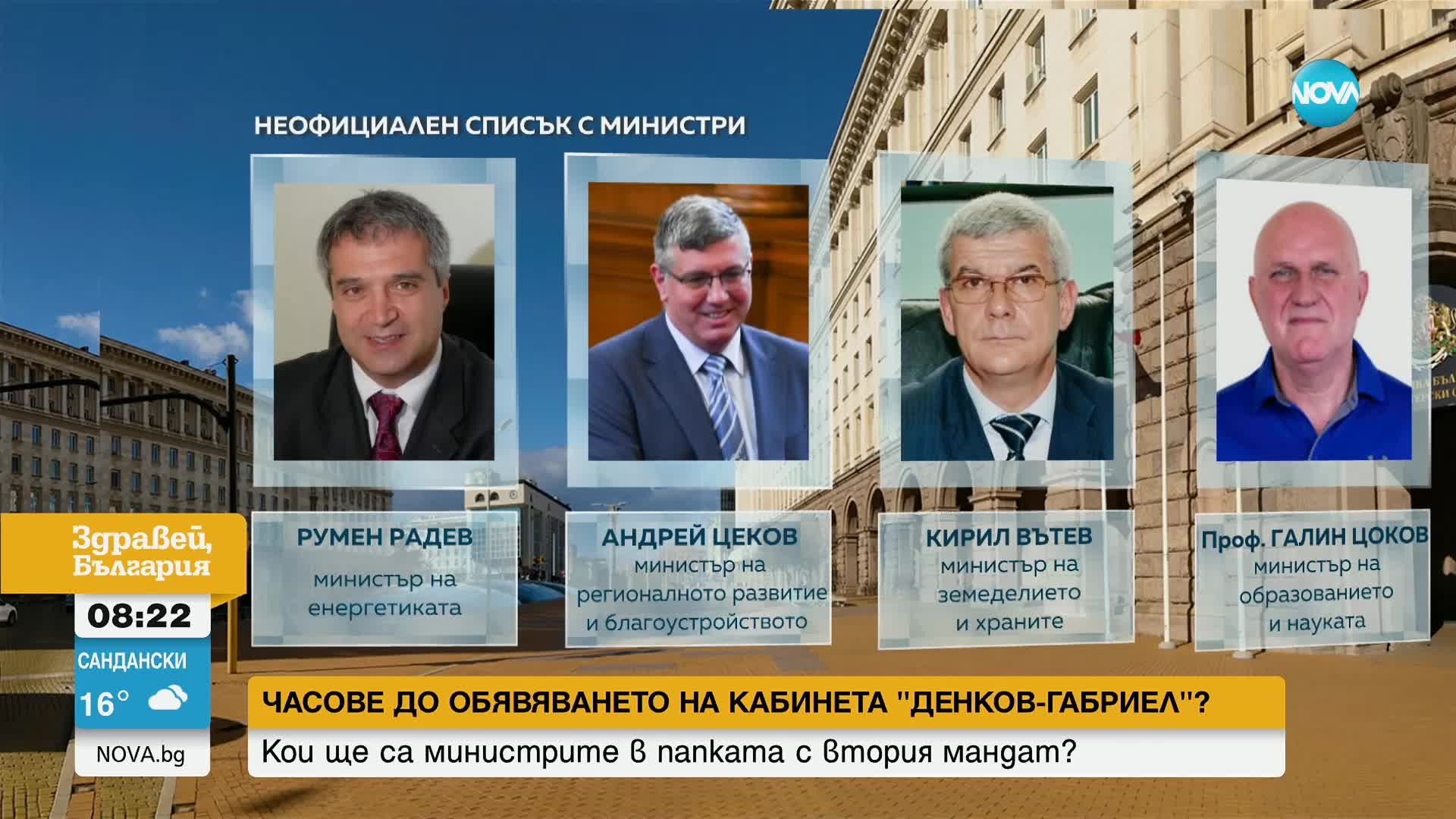 Какви са сценариите за кабинета „Денков-Габриел”
