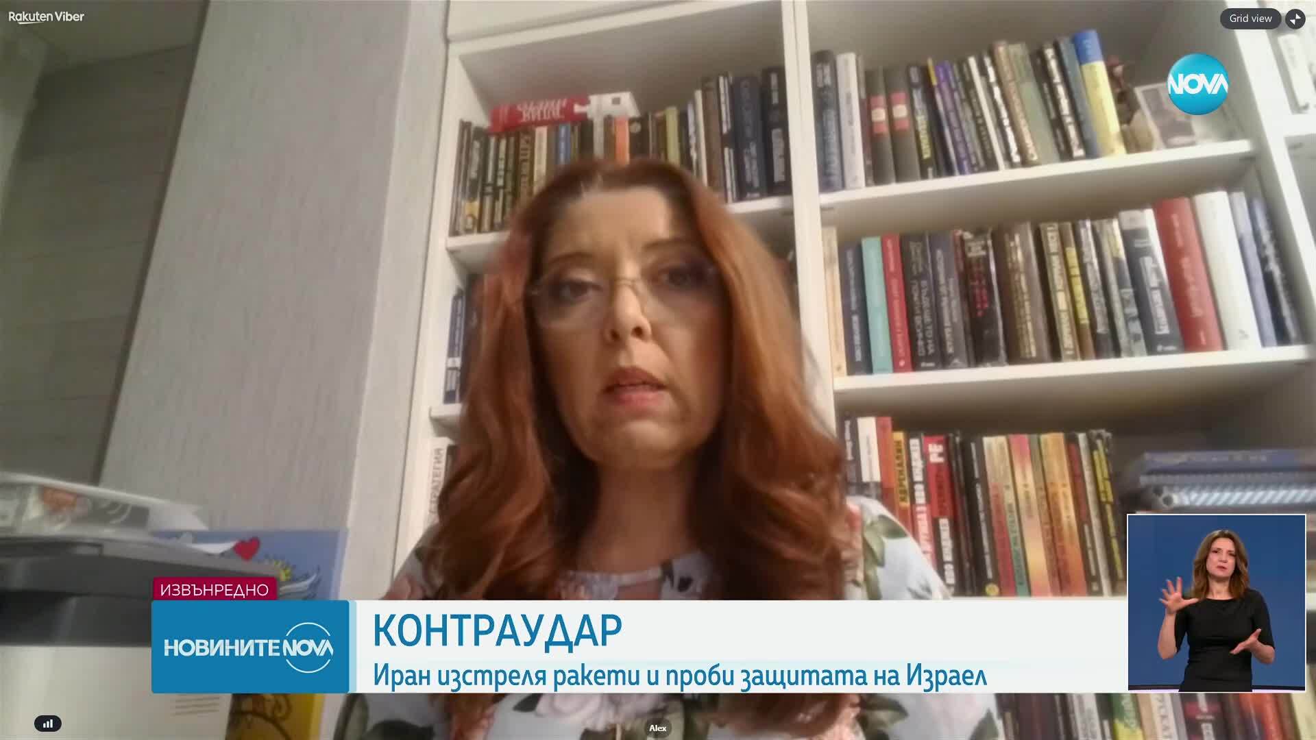 Иран изстреля десетки балистични ракети по Израел