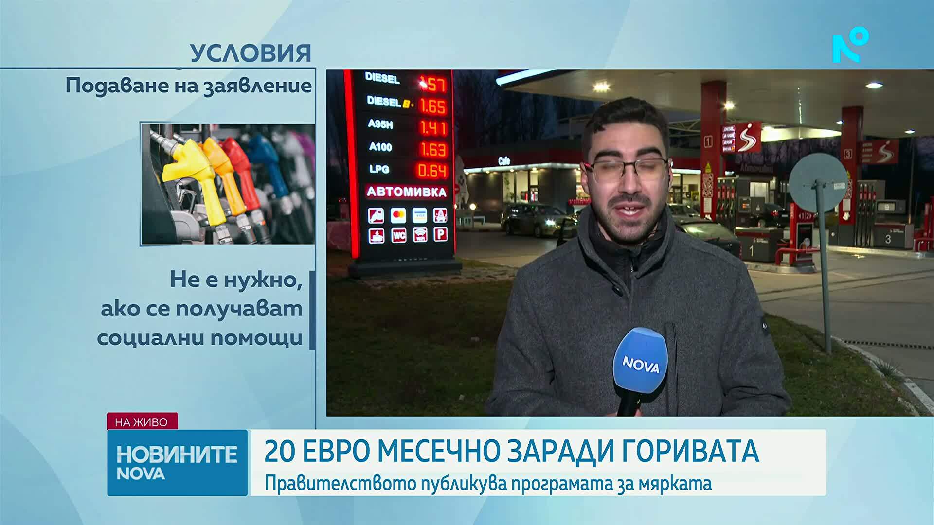 Правителството публикува параметрите за отпускане на помощ за горивата