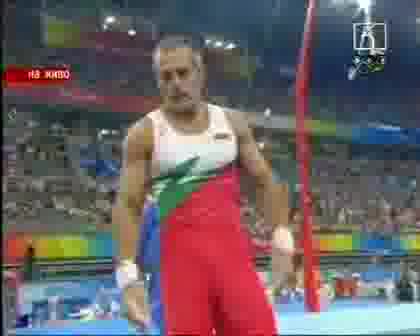 Съчетанието на Данчо Йовчев във финала на халки - Пекин 2008