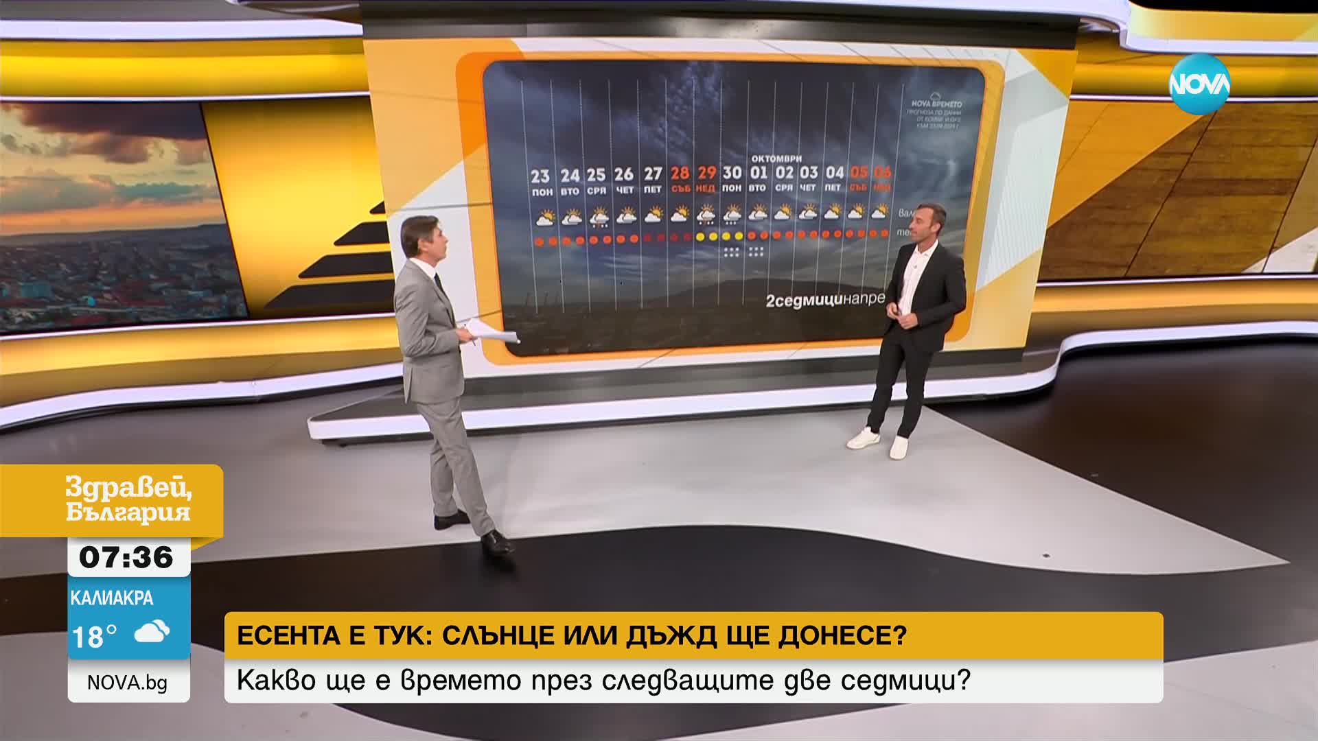 Времето: До 32 градуса в края на септември