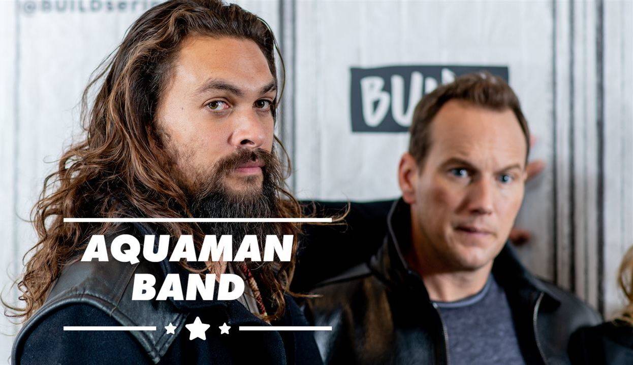 Jason Momoa & Patrick Wilson started a band during Aquaman