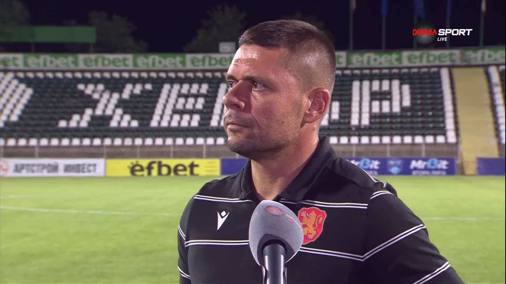 Александър Димитров след победата на България срещу Гибралтар