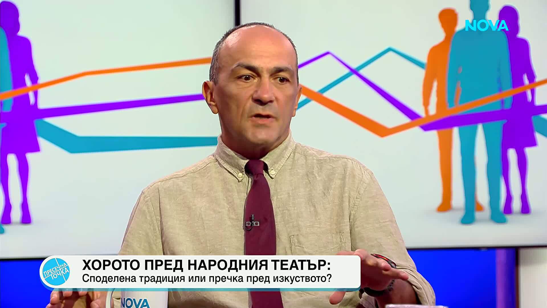 Хоро пред Народния театър предизвика спор заради шума по време на спектакъл