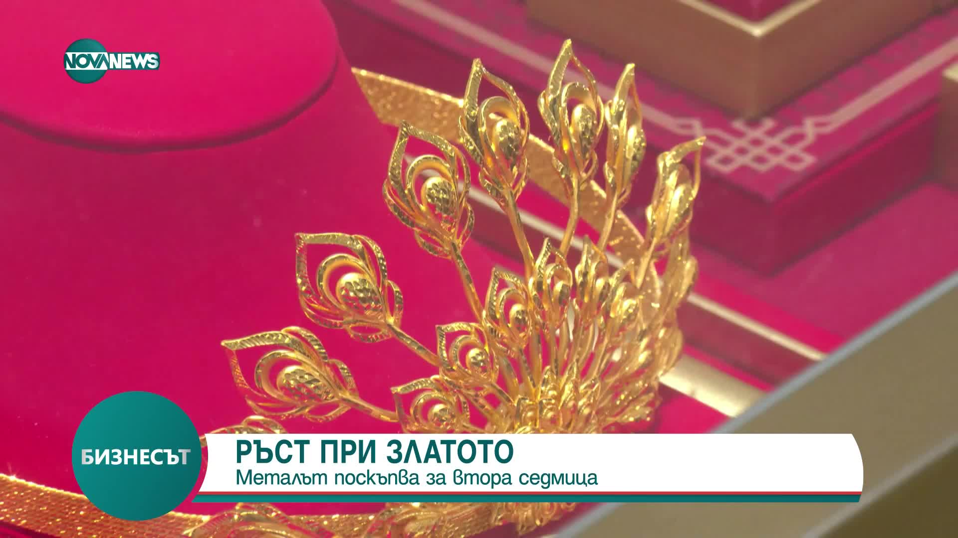Златото поскъпва за втора седмица