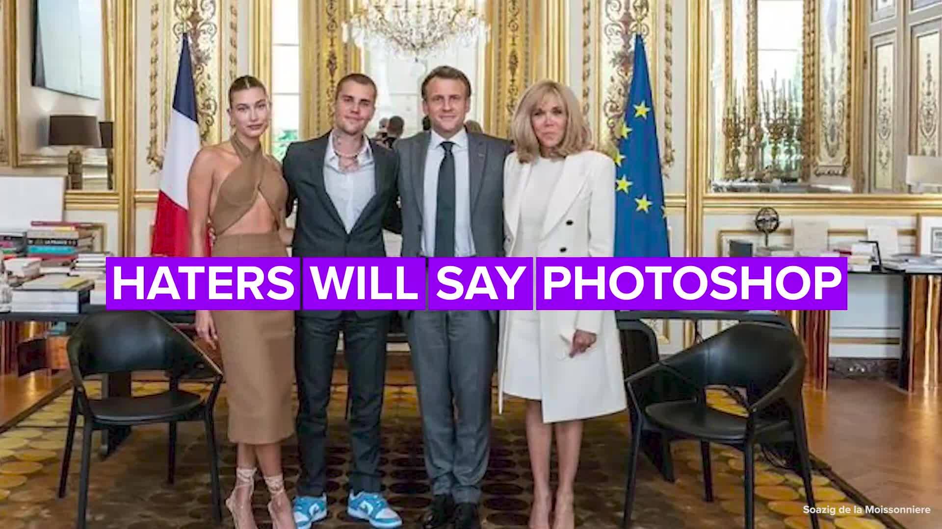 Това не е Photoshop: Джъстин Бийбър се срещна с френския президент! За какво си говориха?