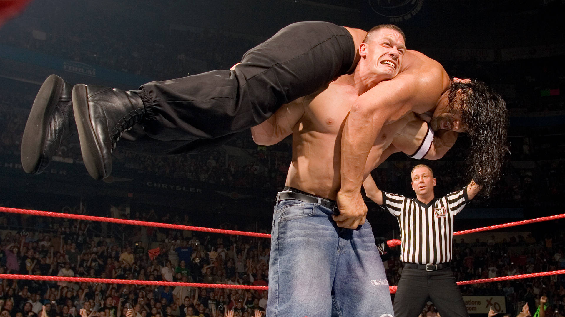 Джон Сина vs. Великият Кали vs. Умага - WWE Championship Match: Първична сила, 4 Юли, 2007