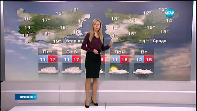 Прогноза за времето (16.10.2015 - обедна)