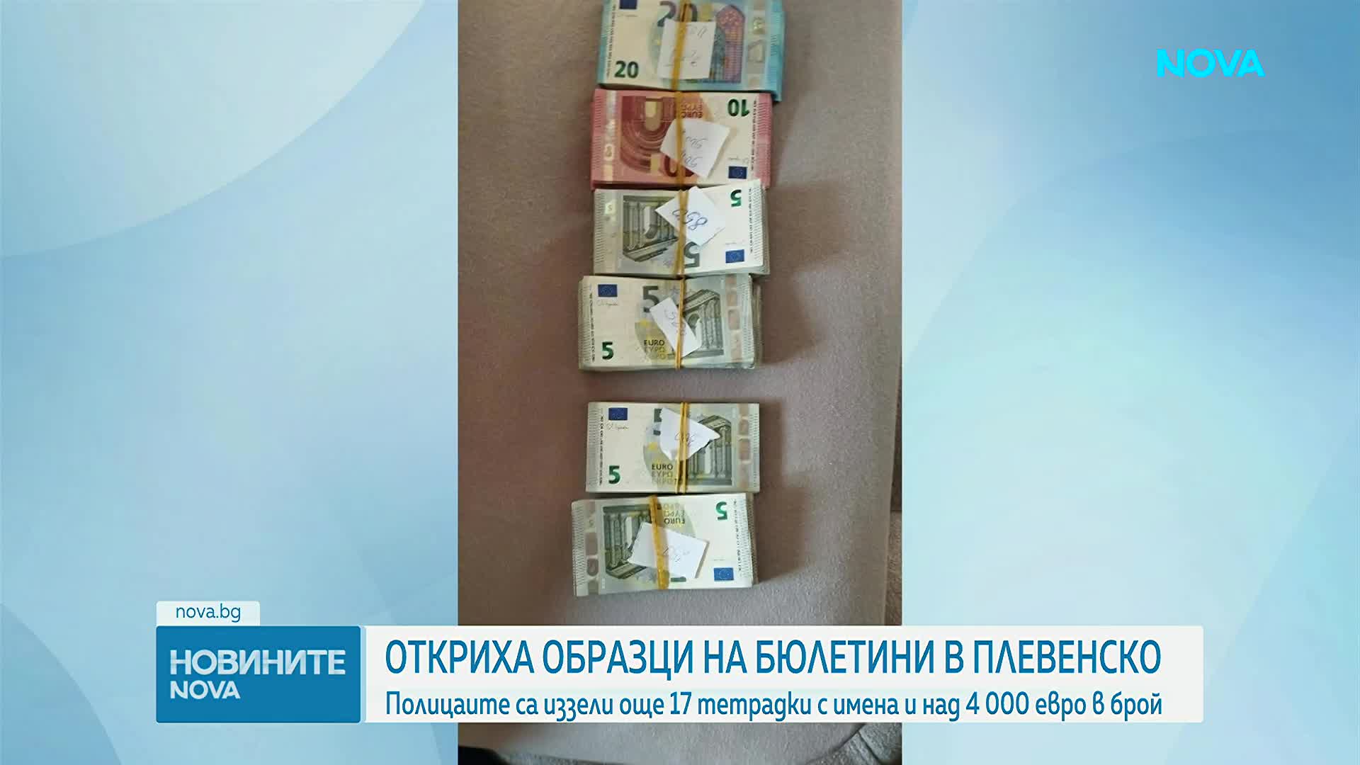 Откриха образци на бюлетини и тефтери с имена и суми срещу тях в Плевенско