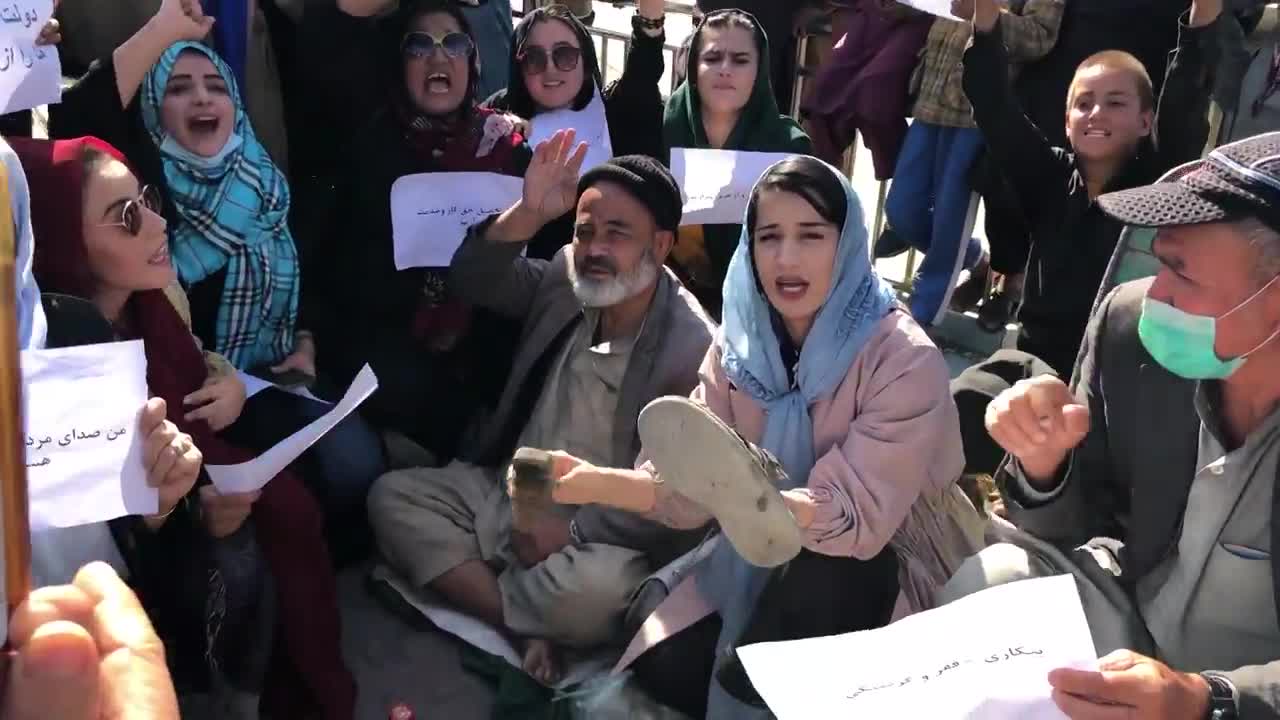 Afghanistan: Protesters hold rally for women's rights in Kabul