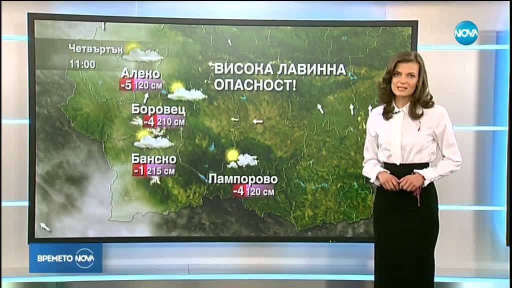 Прогноза за времето (01.03.2018 - обедна)