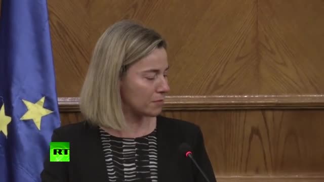 Могерини се разплака на пресконференция след атаките в Брюксел