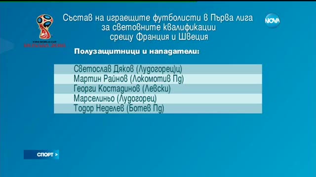 Спортни новини (29.09.2016 - централна емисия)