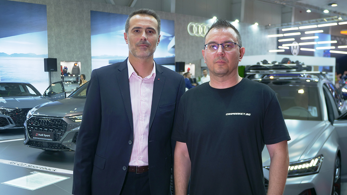 Лъчезар Георгиев (Бранд мениджър Audi) пред CarMarket.bg