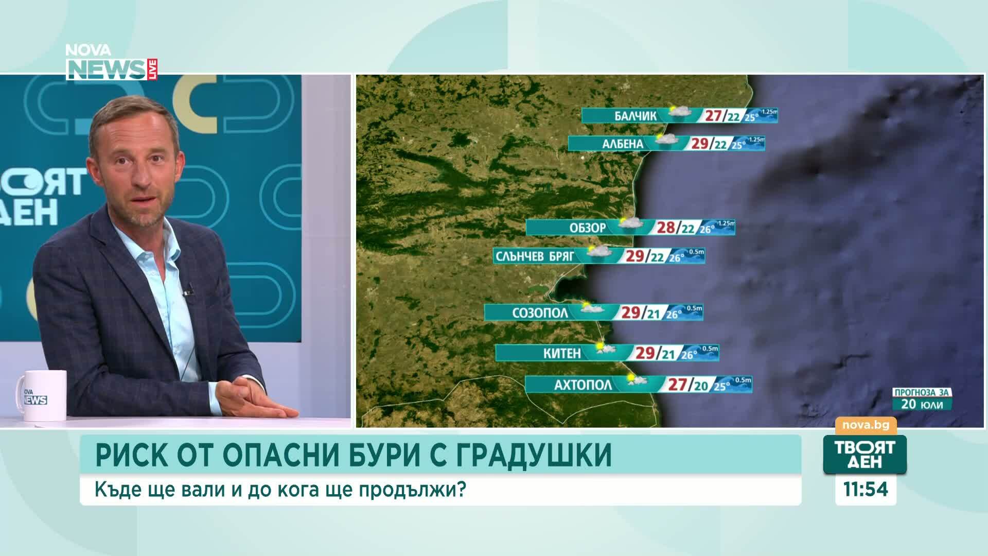 Опасни бури с градушка в седмицата на Илинден