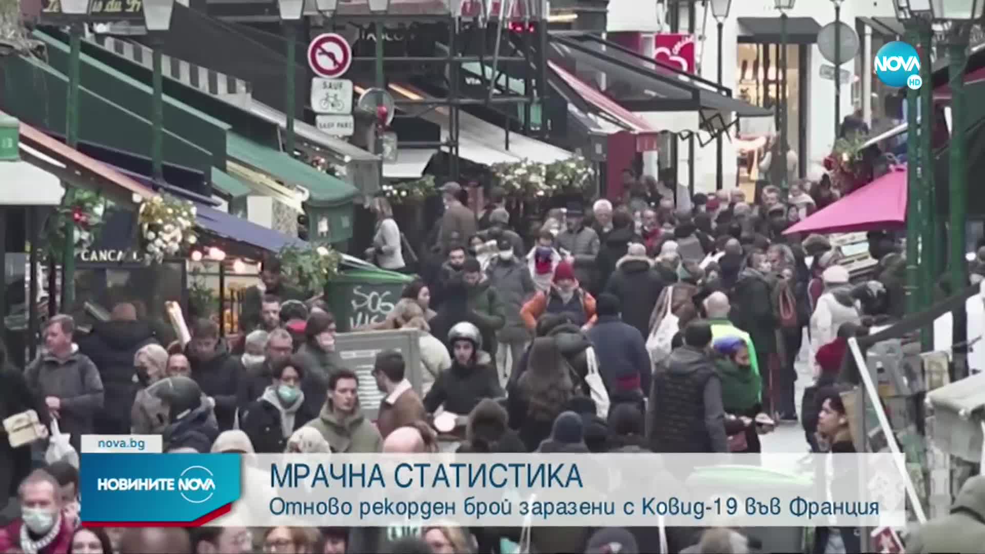 Отново рекорден брой заразени с COVID-19 във Франция
