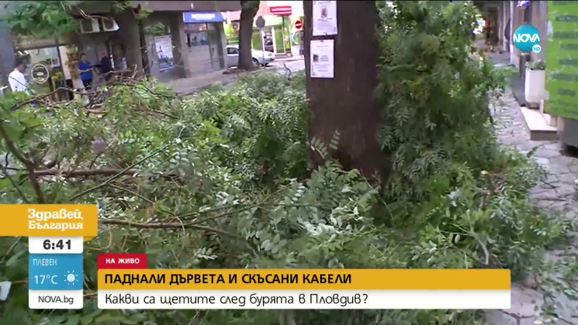 Какви са щетите след бурята в Пловдив