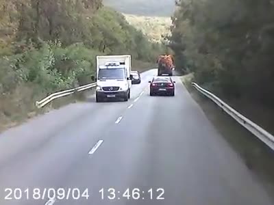 Без малко да стане беля, и после пътят Русе-Бяла е виновен