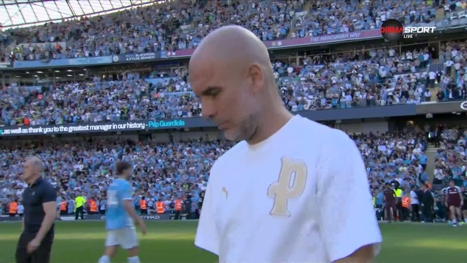 Последните мигове на Гуардиола като наставник на Манчестър Сити