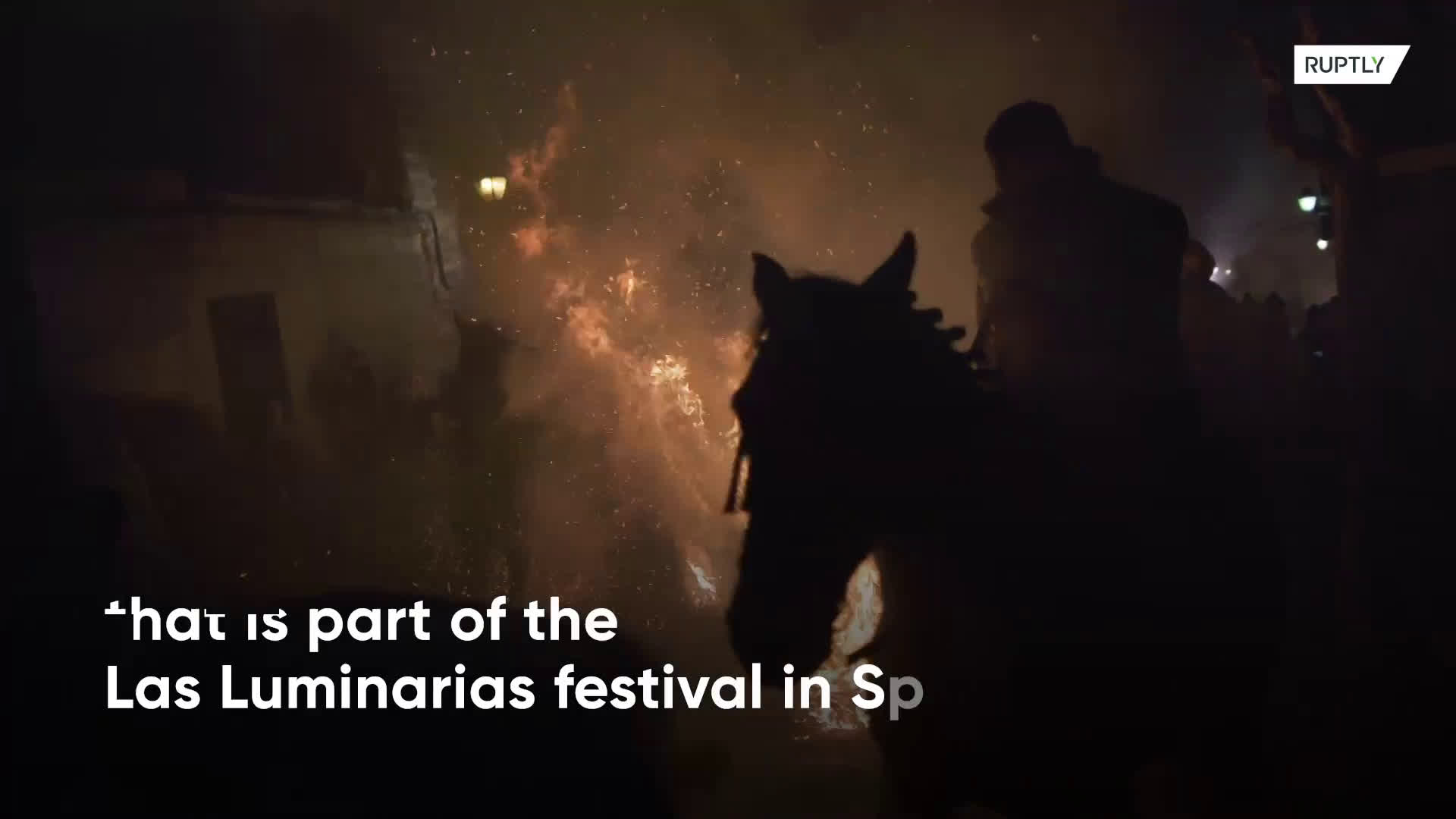 Spanish Villagers Horse Around With Bonfires In Honour Of St