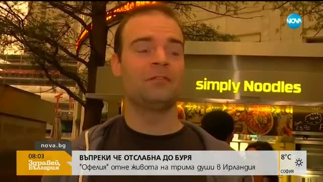 Прах от Сахара в небето над Лондон