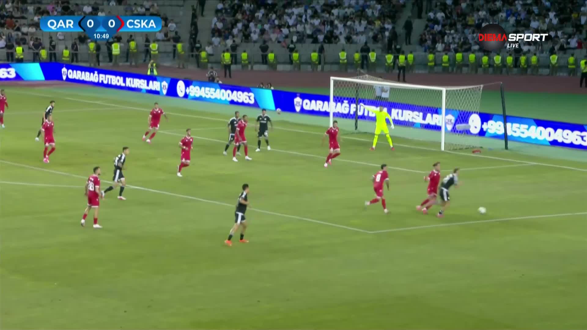Карабах - ЦСКА 0:0 /първо полувреме/