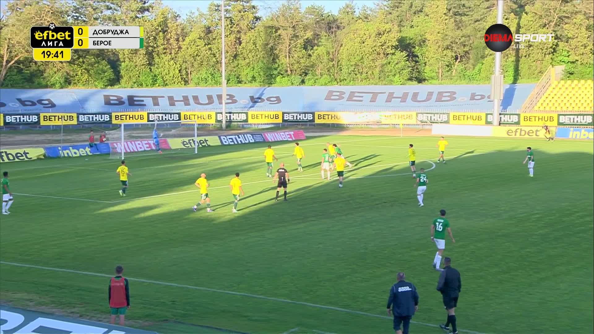 Добруджа - Берое 0:0 /първо полувреме/