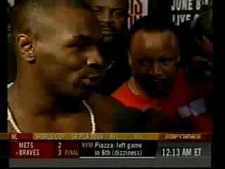 Mike Tyson Vs Lenox Lewis Weigh - In Претеглянето На кантара