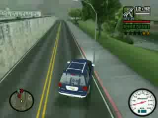 GTA SA - с 240 карам бавно из града