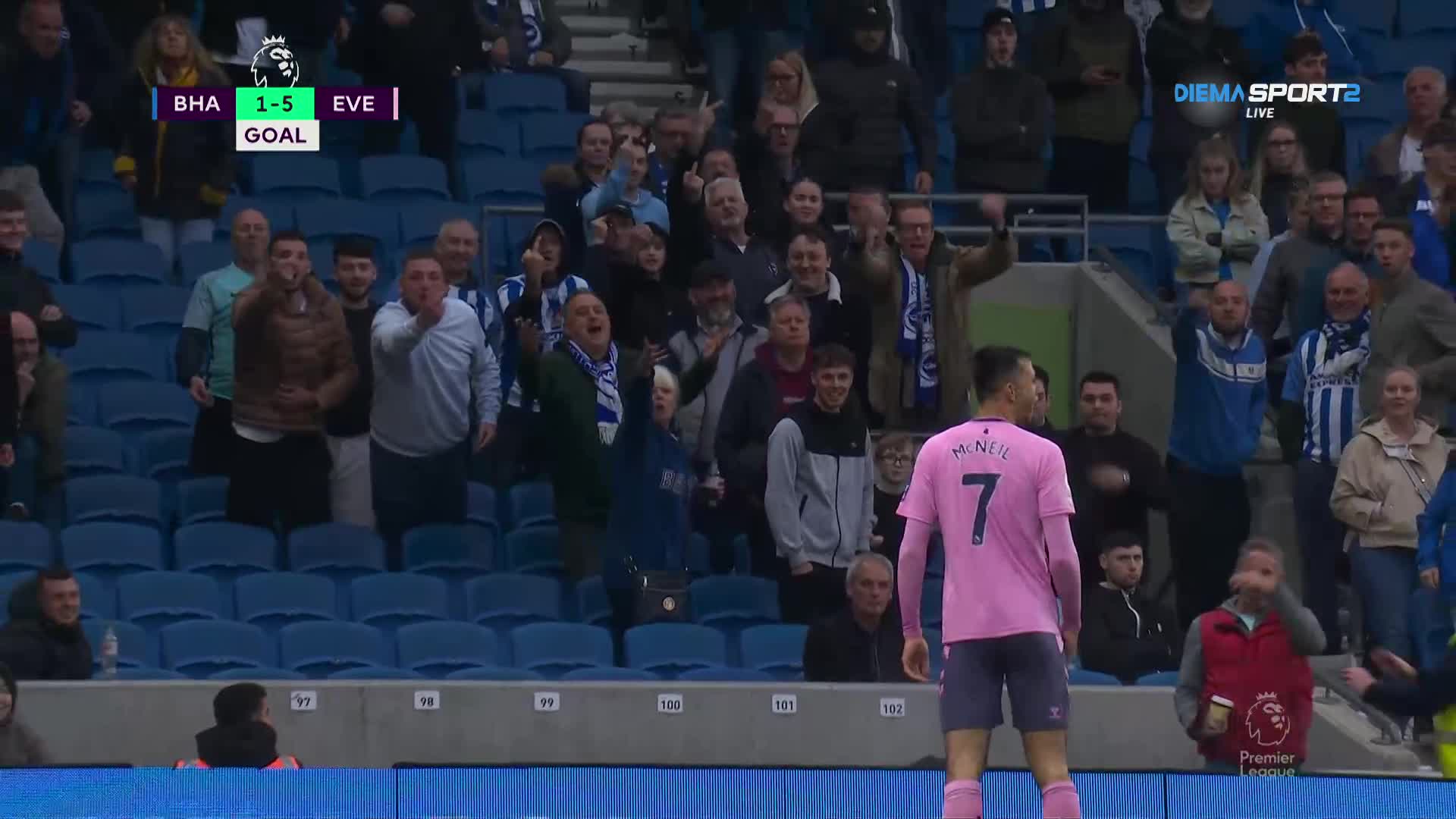 Брайтън & Хоув Албиън - Евертън 1:5 /репортаж/
