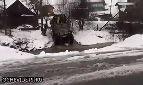 Ето един руски камион с дърва